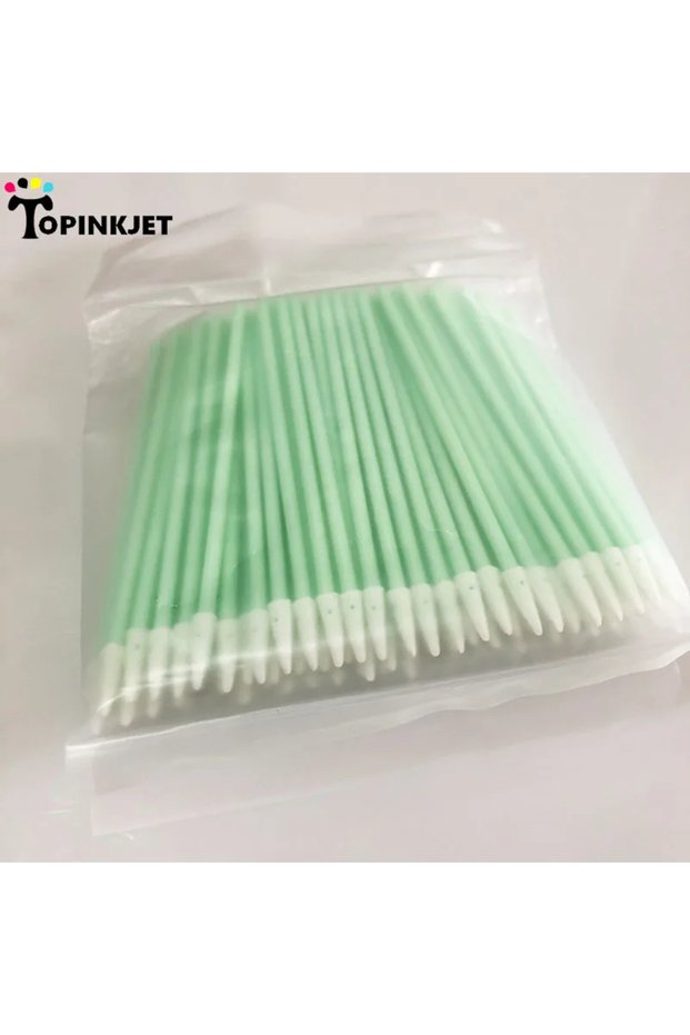 pointed type 100pcs/bag Fiber Optic Cleaning Tool Micro Cleaning Foam for Fiber Cleaning Printhead C