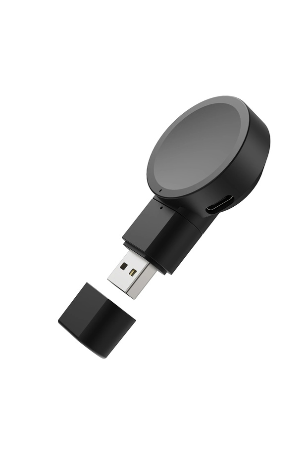 قاعدة شحن مغناطيسية لاسلكية USB إصدار USB C محمولة لشحن الساعات الذكية اللاسلكية