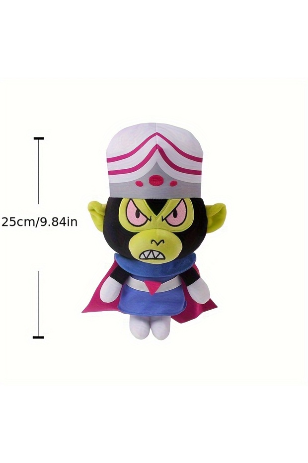 25cm-Mojo Jojo Collectible 25cm Plush Toys of The Powerpuff Girls Movie Villain Characters - Princes
