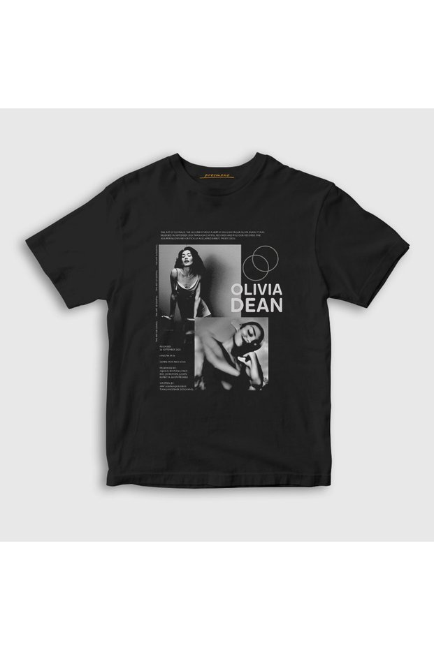 Unisex Kids Black the Art of Loving Olivia Dean T-Shirt 594748Tt