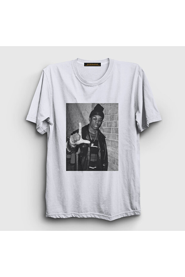 Unisex White Harlem Rapper Hiphop Big L T-Shirt 553863Tt
