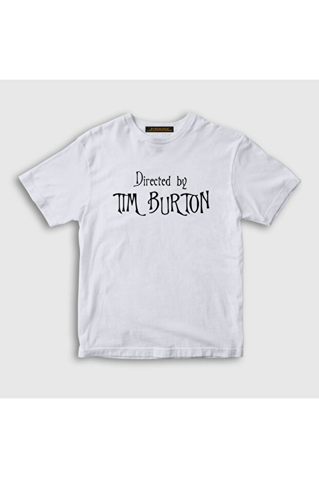 Unisex Kids White Directed by Tim Burton Gift Director T-Shirt 585161Tt