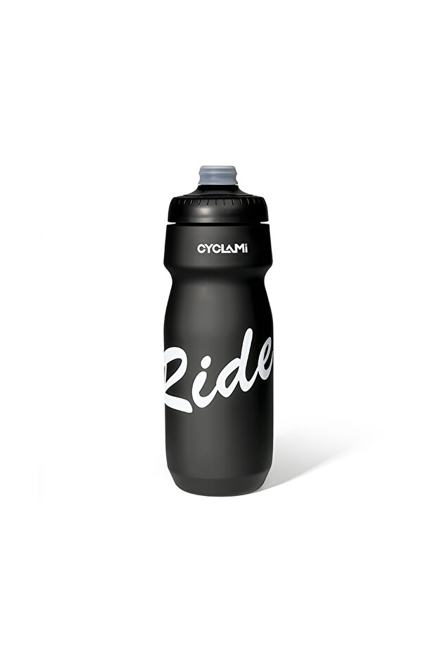 Black 650ml CYCLAMI Cycling Water Bottle 650ml Ultra Light Leak-proof Squeezable Camping Hiking Spor