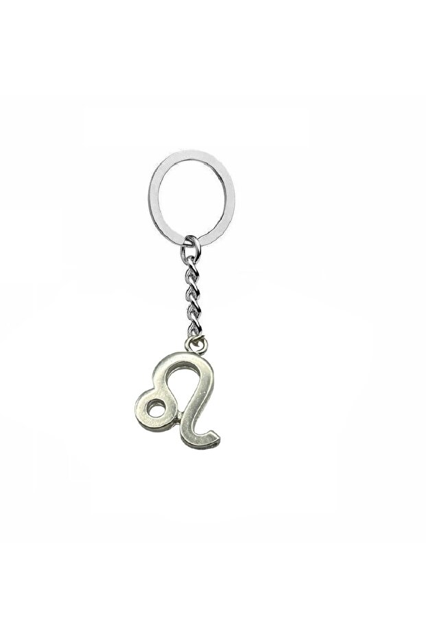 Leo Zodiac Symbol Keychain – Zinc Plated, Unisex Astrological Design