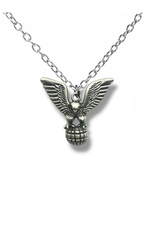Commando Military Tactical Necklace – Silver Color Zamak Metal Men's Unisex Accessory