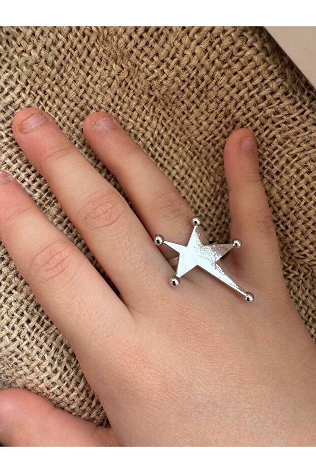 Star Figured Women's Ring | Zamak Plated Adjustable Stylish Jewelry