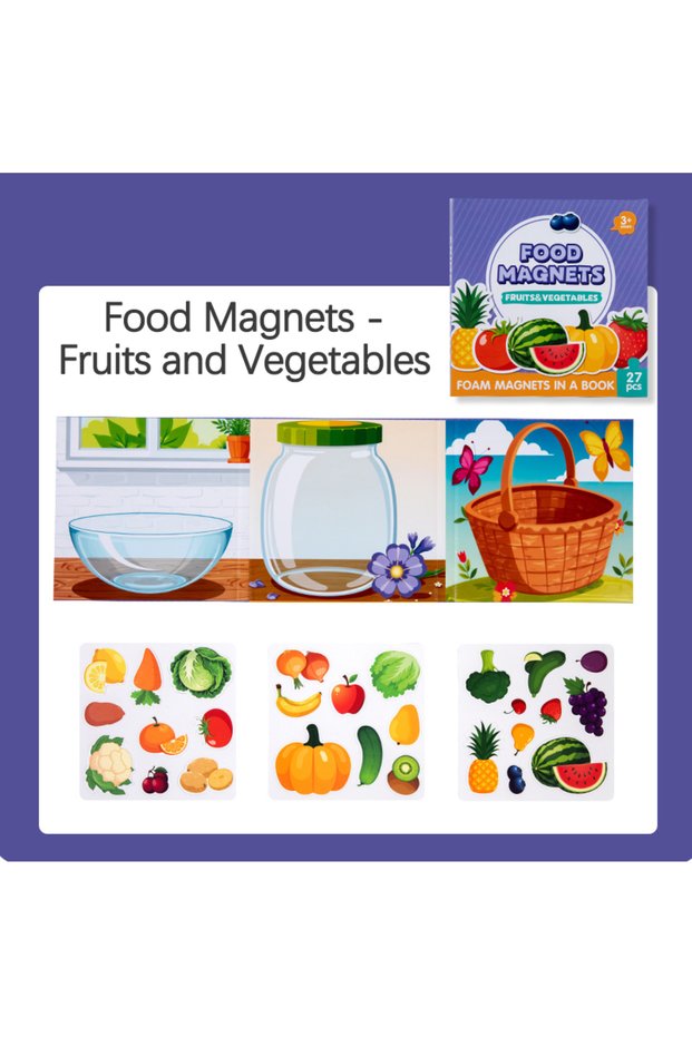 NB155C5 Magnetic Cognitive Puzzle Book Clip - Suitable For Children's Cognition Fine Motor Skills Tr