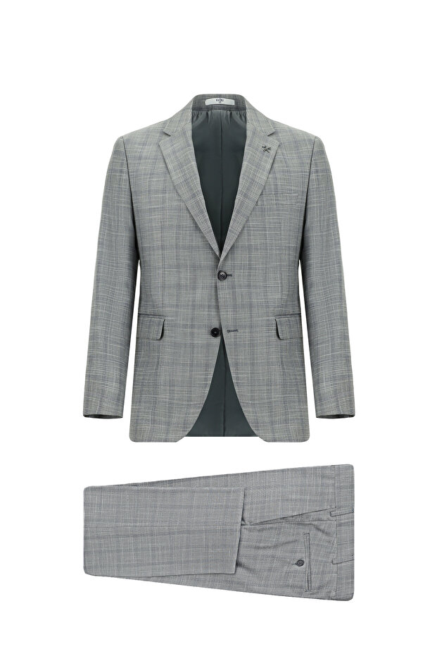 7 Drop Slim Fit Slim Fit Plaid Suit