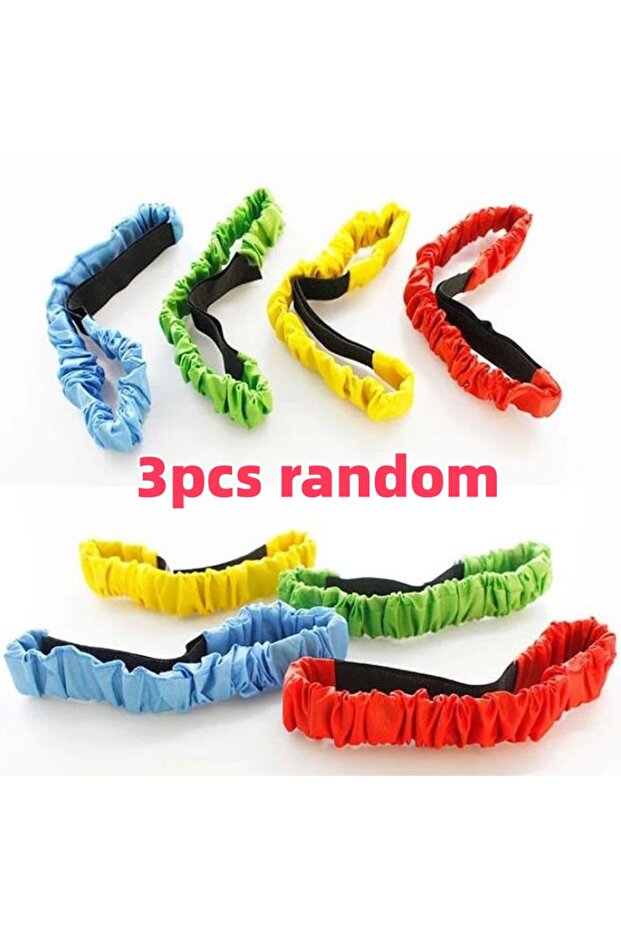 3pcs random 2-Person 3-Foot Group Game Multiplayer Outdoor Gathering Game Sports Foot Binding Rope P