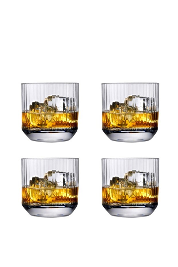 64122 Nude Big Top Crystal Whiskey Glass 270Cc - 4 Pieces