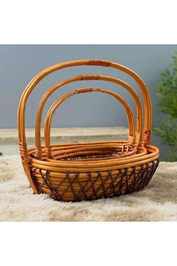 Woven Basket Set طقم سلال قش - 1