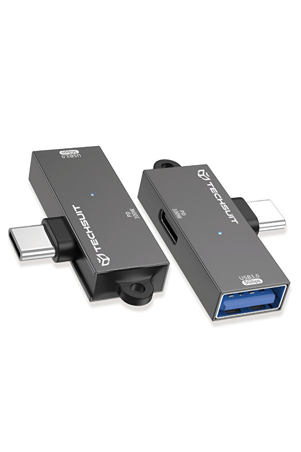 Adaptor DataBlitz (A21) - Type-C, USB3.0, PD100W, 5Gbps - Gri