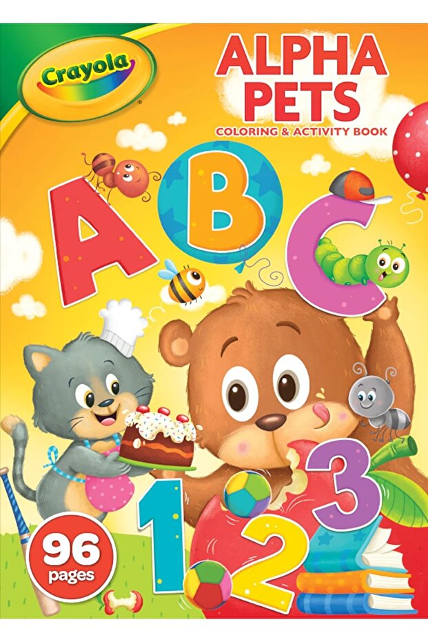 96-Page Coloring Book, AlphaPets