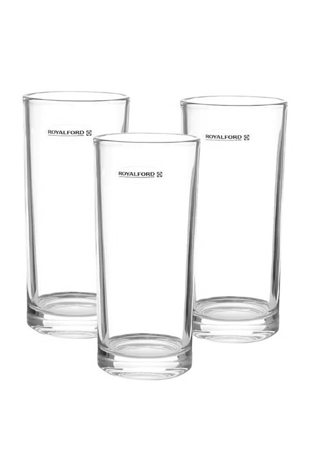 3-Piece Clear Glass Tumbler Set – 310ml Drinking Glasses for Water, Juice & Soft Drinks | Durable Transparent Everyday Glassware