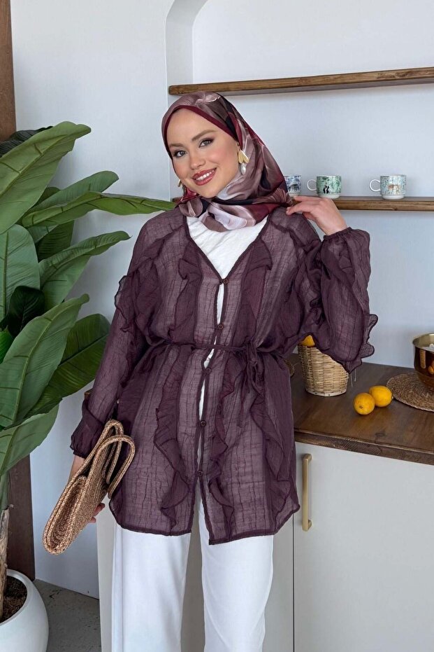 قميص ويرموس بلون البرقوق