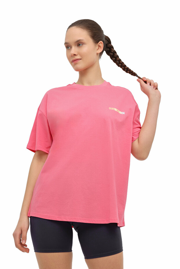 Lumberjack WL 11KONY Pembe Kadın Kısa Kol T-Shirt