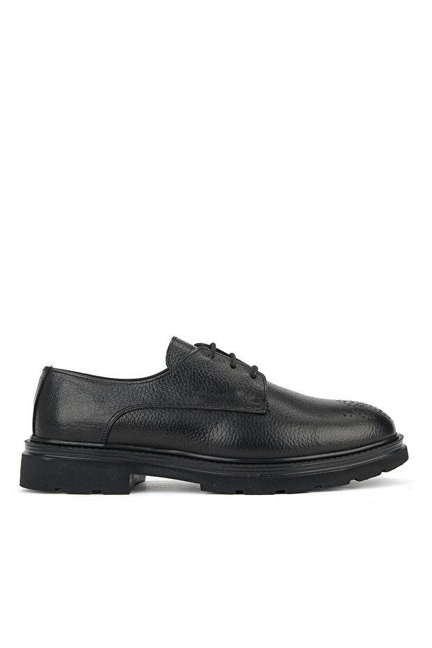 , Men's Genuine Leather Shoes 161423Z138 Black