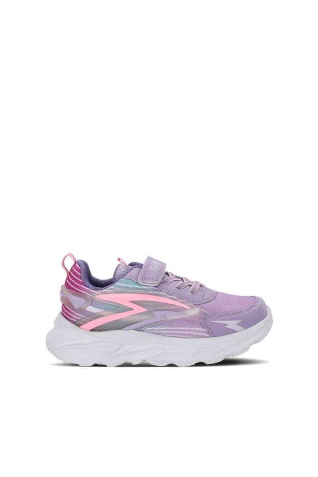 Error I Girls' Velcro Lilac Casual Sneakers