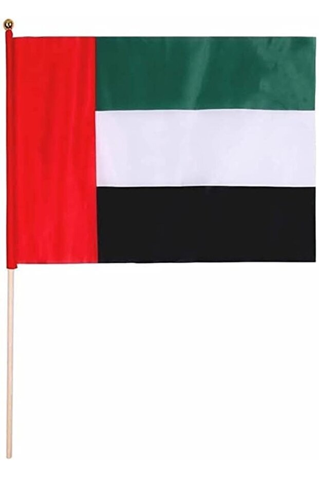 12 Pieces UAE National Logo Flag - Stitched in Strong Polyester Material - Long Durability - Indoor and Outdoor Use (45CM X 60CM)