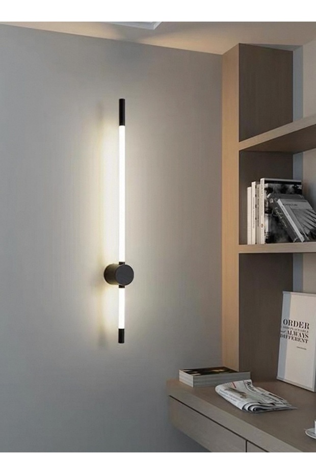 Modern Lighting, Wall Light, Black Color, Length:60 cm, Suitable for living room, dining room, bedroom, bathroom