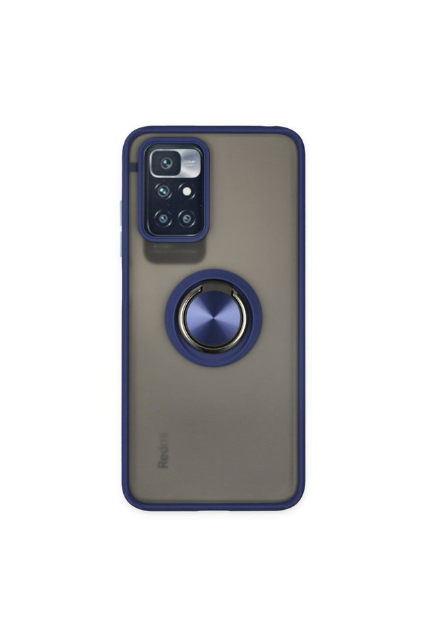 Xiaomi Redmi 10 Case with Camera Protection, Ring Holder, Magnetic Stand, Frosted Back Cover