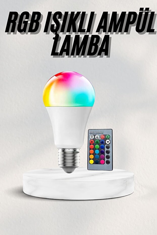 مصباح LED ذكي RGB مع جهاز تحكم عن بعد RK لتغيير الألوان