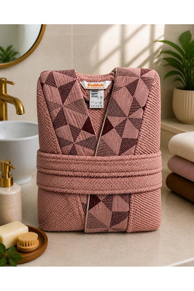 Bathrobe Triangle Pink - 2