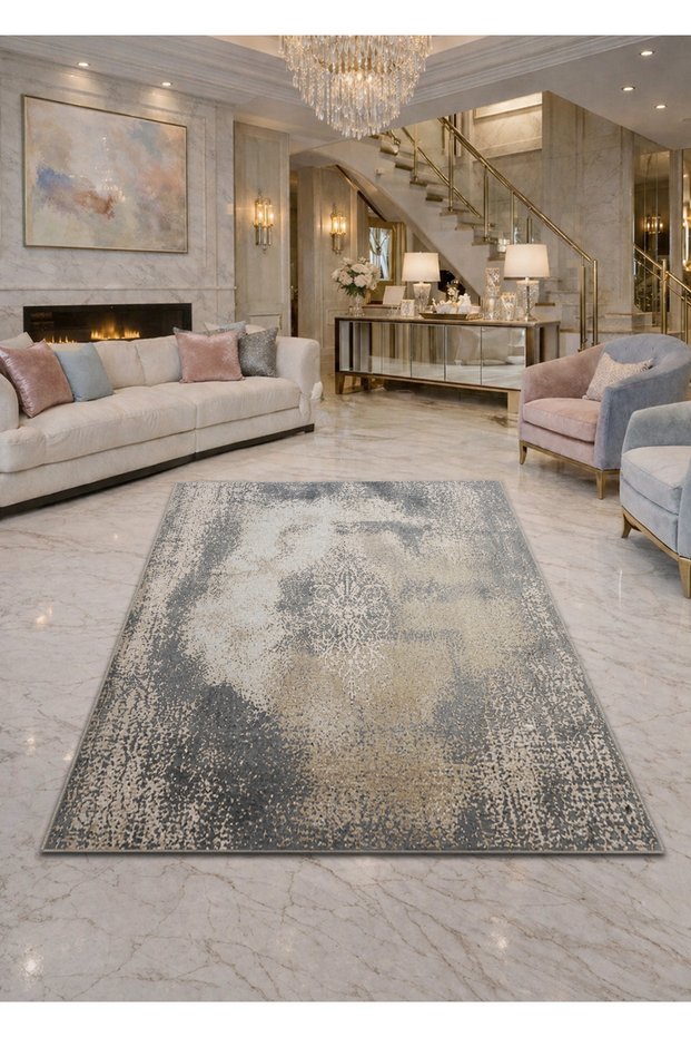 Sdt Traditional Patterned Modern Woven Base Decorative Carpet Sdt960