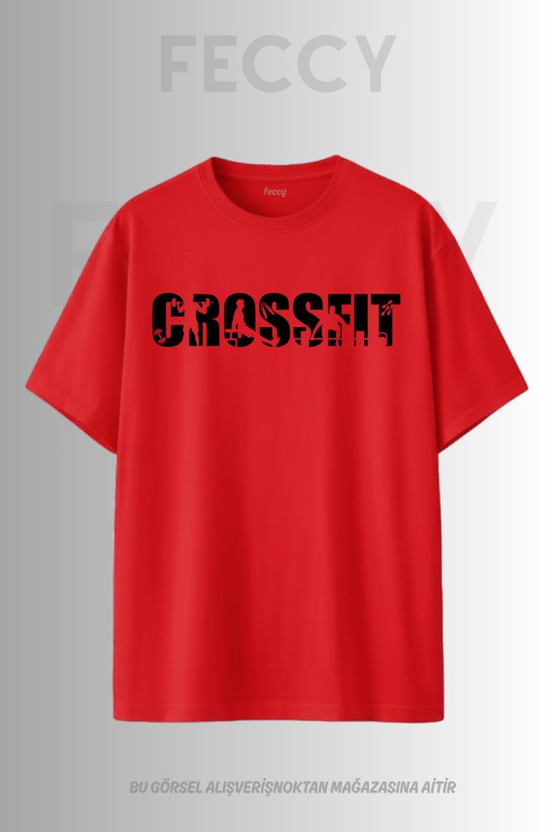 Premium Crossfit Printed Hunter Theme Unisex Oversize Women's T-Shirt Men's T-Shirt Cotton Oversize T-Shirt