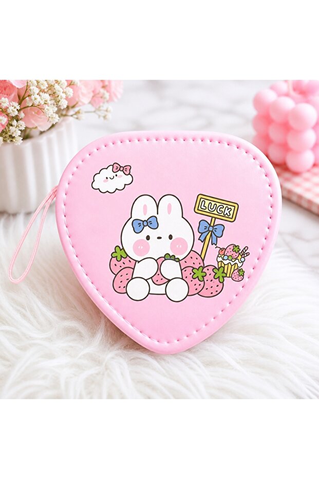 Heart Model Cute Figured Children's Wallet, Gift