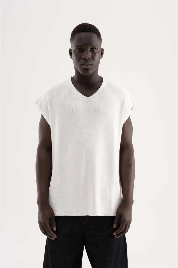 Men's Knitwear Sweater Ecru