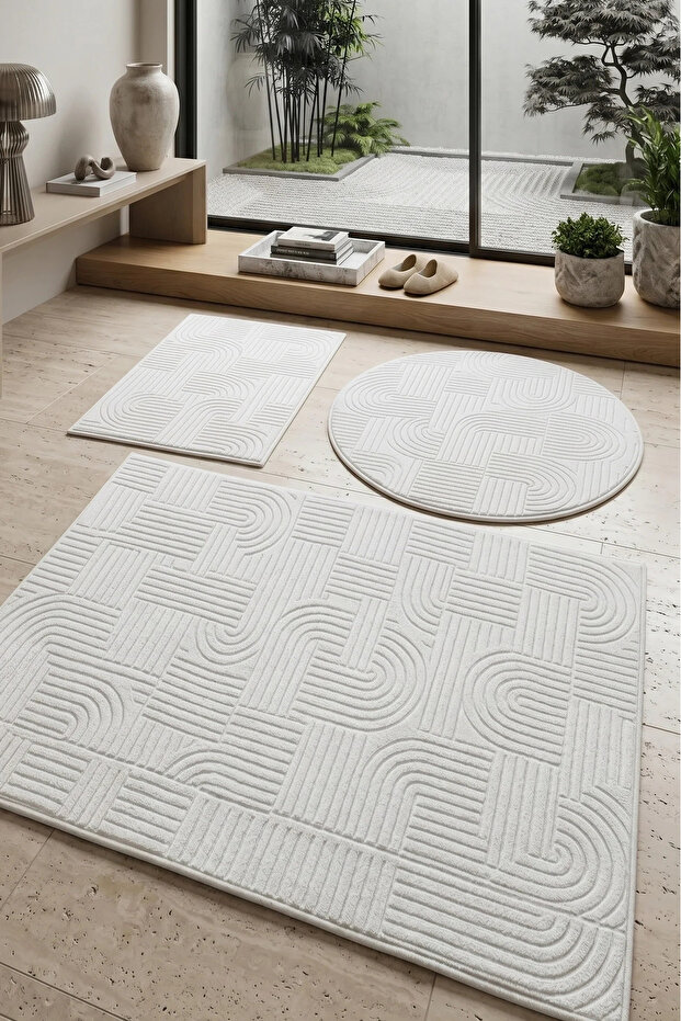 Bath Mat Bohemian Pattern Non-Slip Base