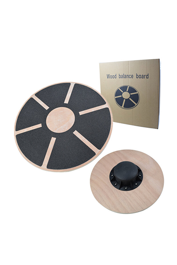 Wooden Balance Board Non-Slip Base