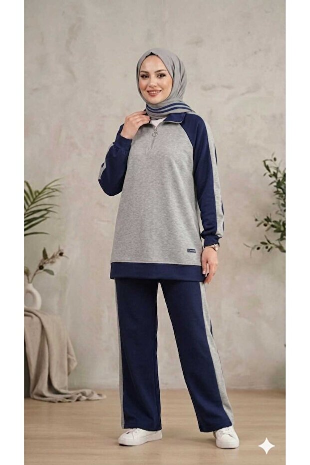 Women's Hijab Sports Tracksuit Set