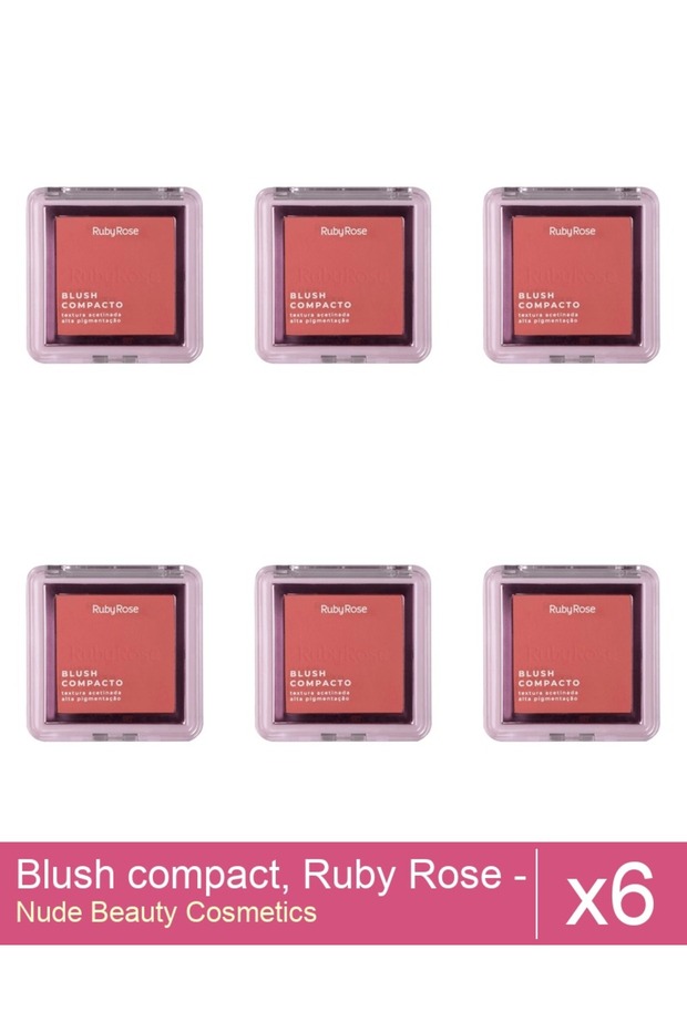 Set 6x Blush compact, Ruby Rose - BL 40, 7.3 g - 1