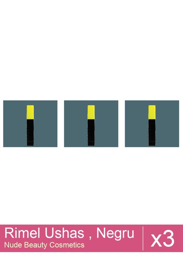 Set 3x Rimel Ushas , Negru