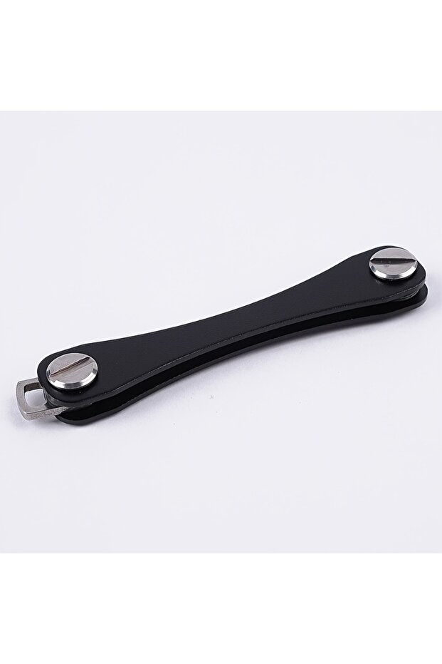 Black 1pc Stylish and Durable Metal Key Holder Keychain - Keep Your Keys Organized and Secure, Keyc