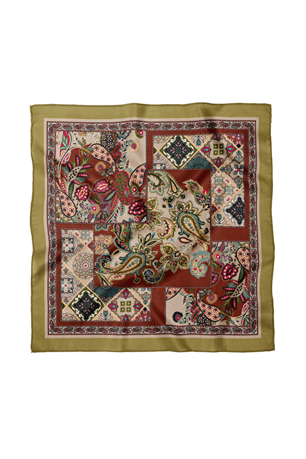 وشاح/باندانا بنقوش عرقية 50x50 سم