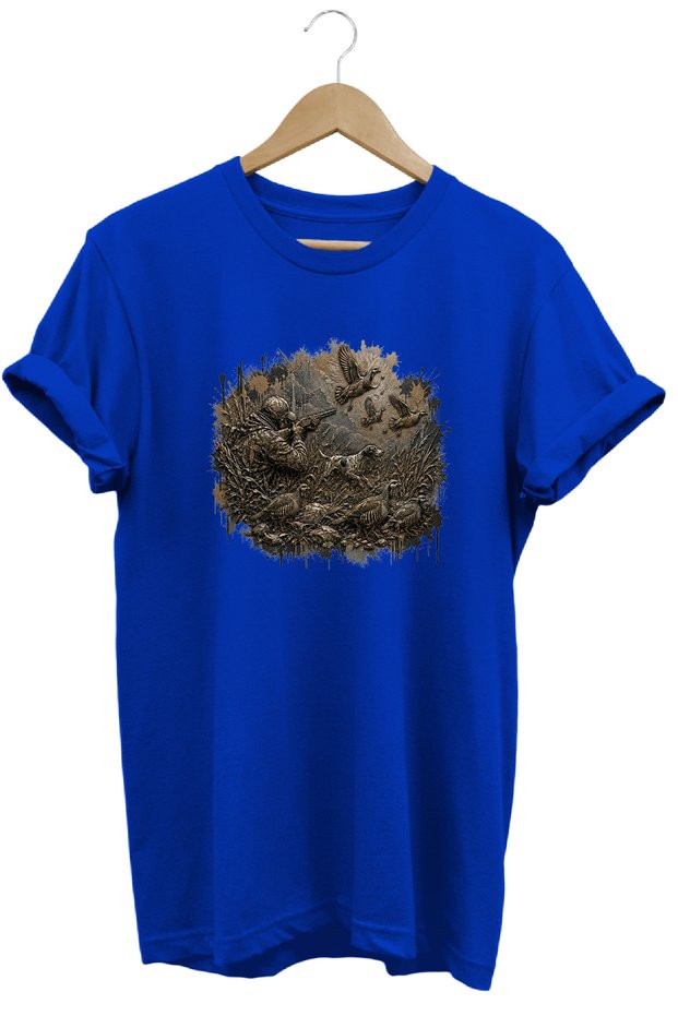 Off-Road Dog and Bird Printed Shooting T-Shirt Outdoor Nature Clothing