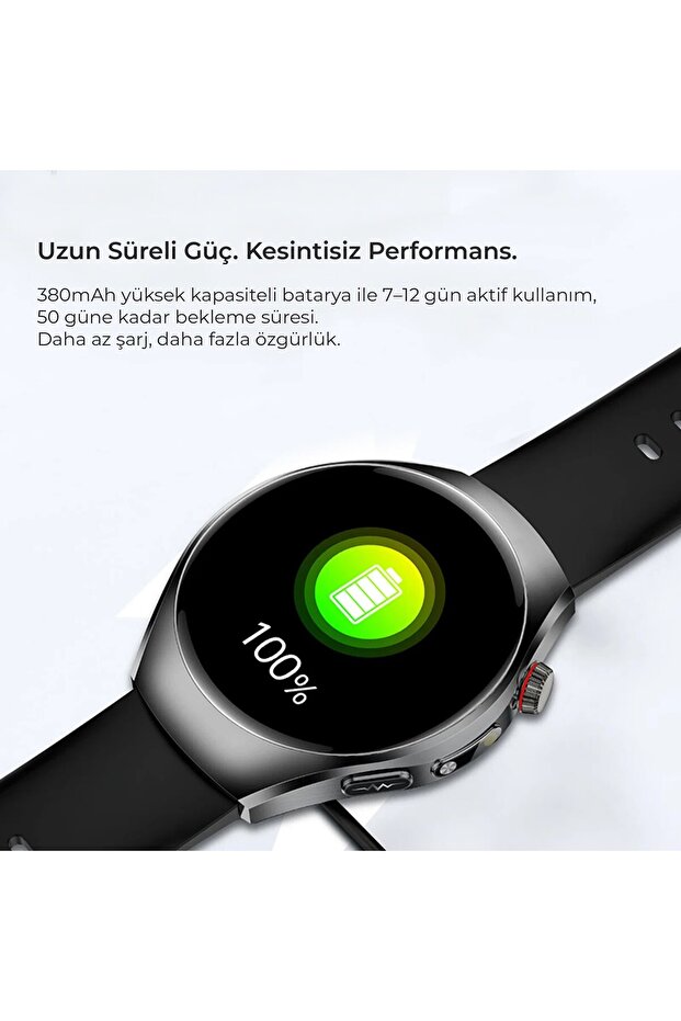 WATCH4 PRO AKILLI SAAT GRİ - 5