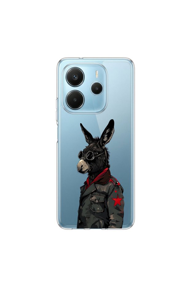 Redmi Note 14 Compatible Cool Animal 1 Design Transparent Case