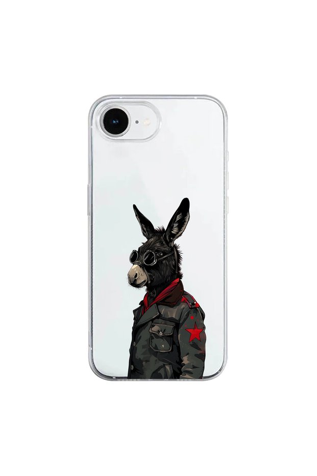 حافظة شفافة بتصميم Cool Animal 1 متوافقة مع iPhone 16e