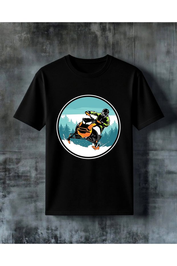 Snowmobil Kis Sport Printed Oversize T-Shirt