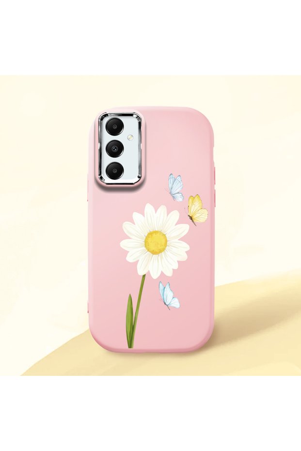 Pink Silicone Case with Shock-Absorbing Camera Protection Compatible with Samsung Galaxy A05S