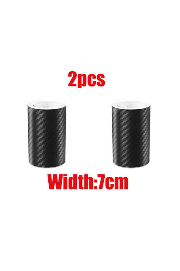 1M 2pcs-7cm 1/2pcs Carbon Fiber Automotive Adhesive Tape Roll Matte Black Protective Car Film Self-A
