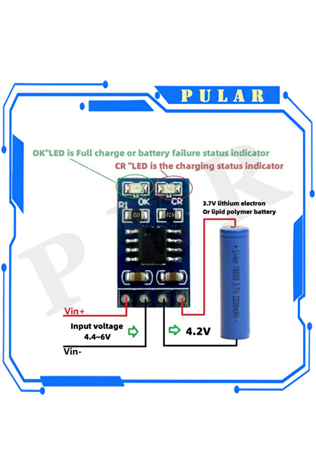 5 قطع من وحدة شحن البطاريات الليثيوم أيون MPPT PLR 1A 4.2V 3.7V 18650 طراز SD05CR