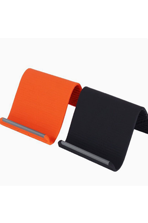 black Lazy Portable Phone Stand Silicone Desktop Tablet Laptop Holder Creative Flexible Foldable Tra