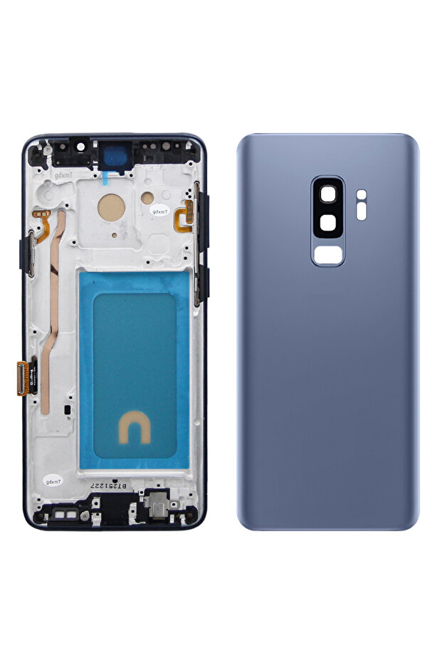 غطاء إطار أزرق لشاشة عرض S9 Plus، لشاشة LCD S9 Plus G965 G965F مع إطار يعمل باللمس