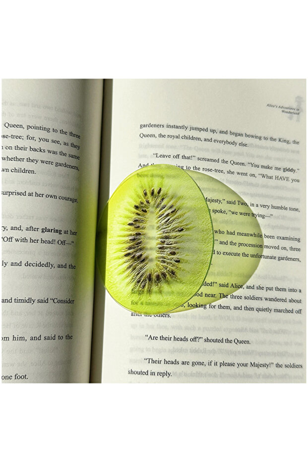 Kiwi bookmark Delicate Transparent Acrylic Bookmark Reading Mark Student Gift Premium Feeling Cute