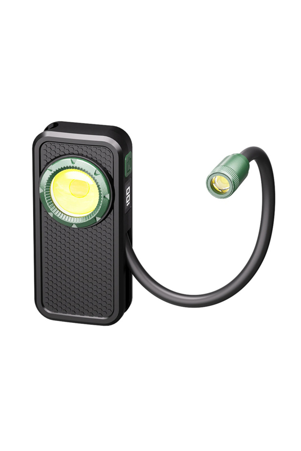 black EDC Rechargeable Clip Pocket Flashlight with Magnet Portable Repair Work Light Outdoor Lantern